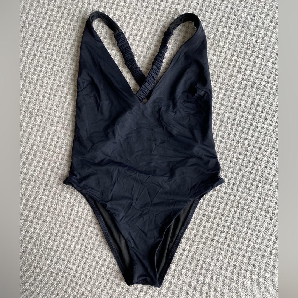 Vitamin A Jadon One Piece in Black Ecoluxe